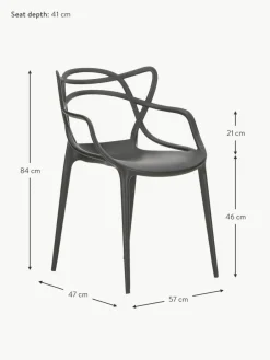 Kartell Armlehnstühle Masters, 2 Stück