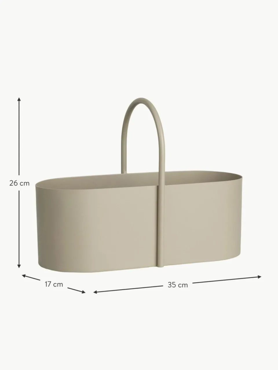 ferm LIVING Aufbewahrungsbox Grib aus Metall