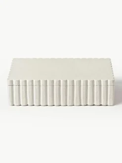 Westwing Collection Aufbewahrungsbox Rita mit geriffeltem Rand