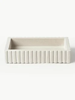 Westwing Collection Aufbewahrungsbox Rita mit geriffeltem Rand