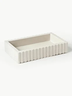 Westwing Collection Aufbewahrungsbox Rita mit geriffeltem Rand