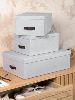 Bigso Box of Sweden Aufbewahrungsboxen Inge, 3er-Set