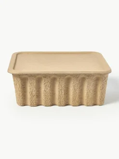 ferm LIVING Aufbewahrungsboxen Pulp aus Papierzellstoff, T 30 cm, 2 Stück