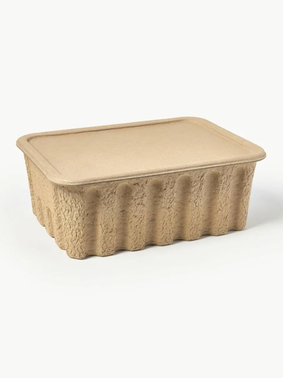 ferm LIVING Aufbewahrungsboxen Pulp aus Papierzellstoff, T 30 cm, 2 Stück