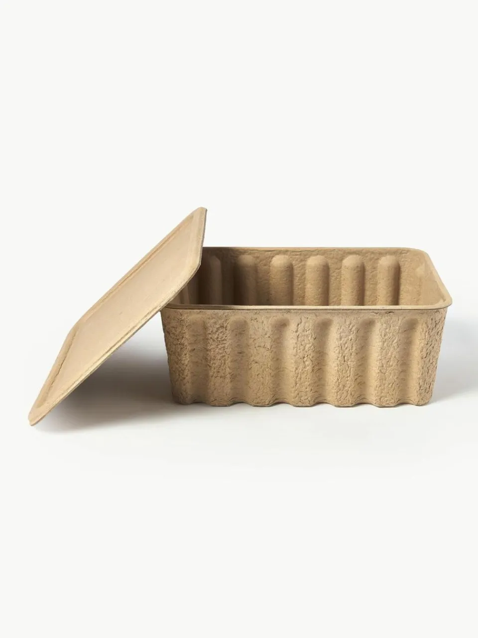 ferm LIVING Aufbewahrungsboxen Pulp aus Papierzellstoff, T 30 cm, 2 Stück