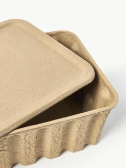 ferm LIVING Aufbewahrungsboxen Pulp aus Papierzellstoff, T 30 cm, 2 Stück