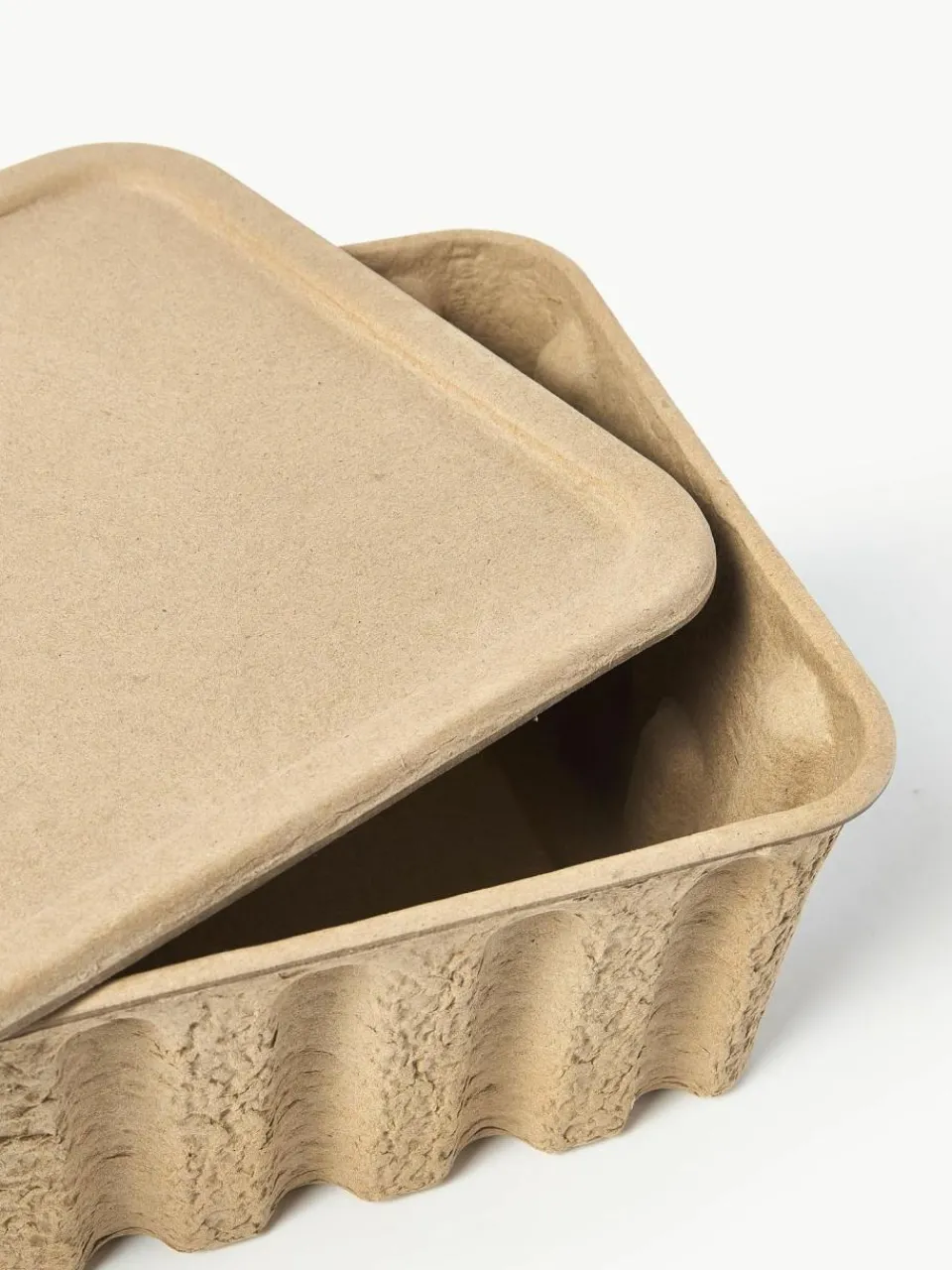 ferm LIVING Aufbewahrungsboxen Pulp aus Papierzellstoff, T 30 cm, 2 Stück