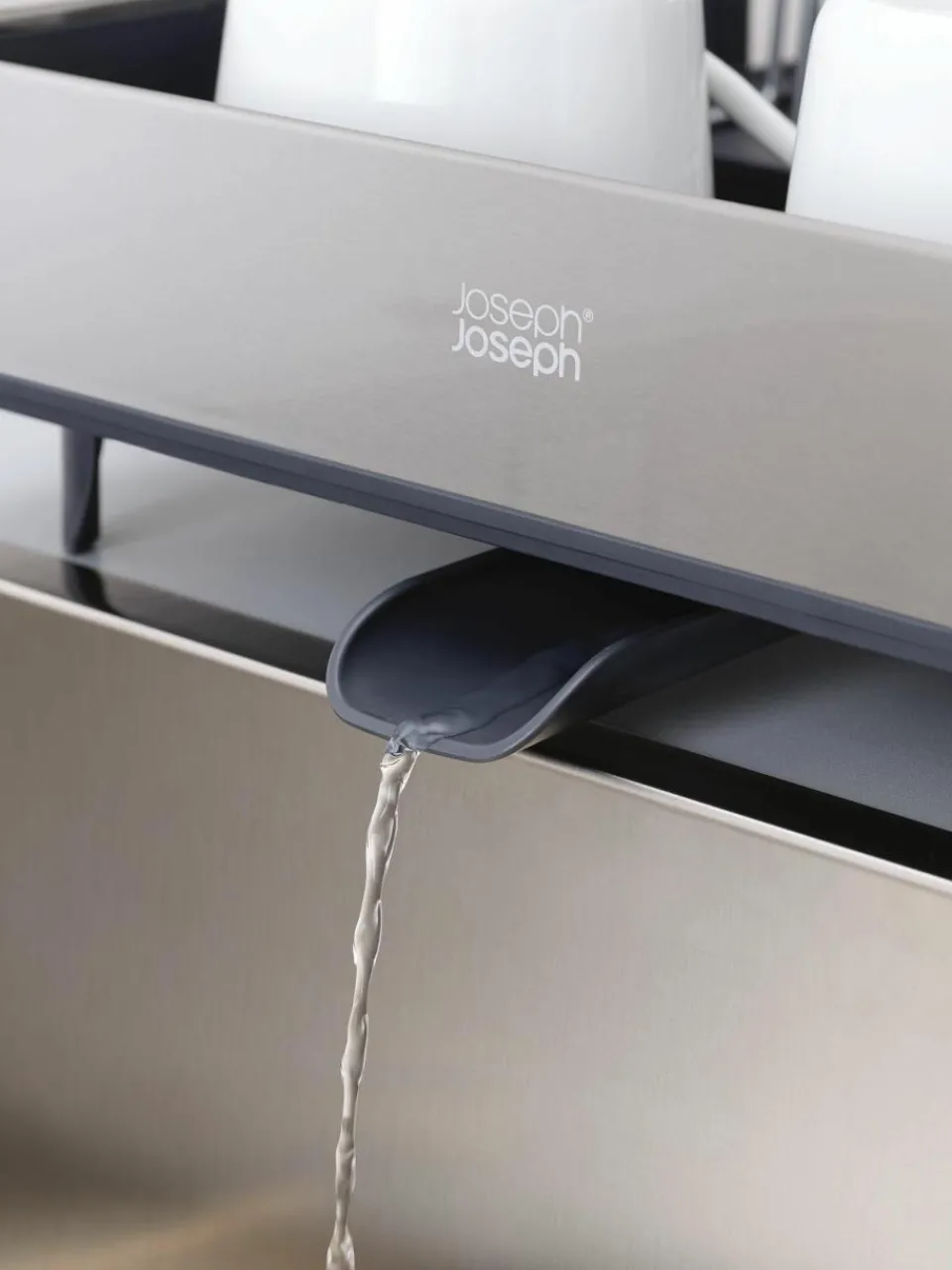 Joseph Joseph Ausziehbares Abtropfgestell Extend mit verstellbarem Wasserauslauf