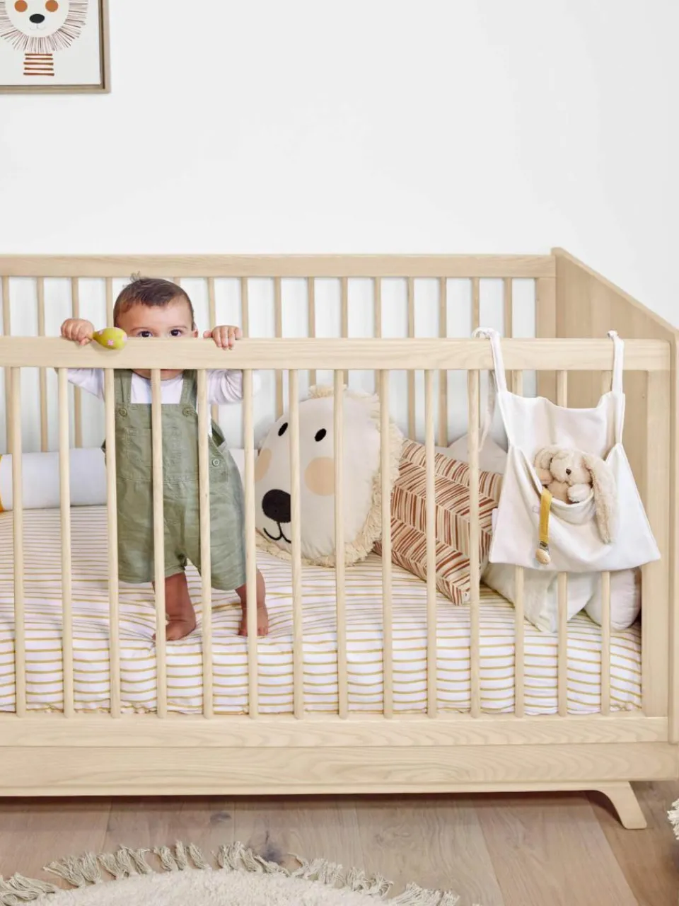 Kinder Westwing Baby-Bett Maralis aus Buchenholz, 70 x 140 cm