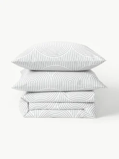 Westwing Collection Baumwoll-Bettdeckenbezug Arcs