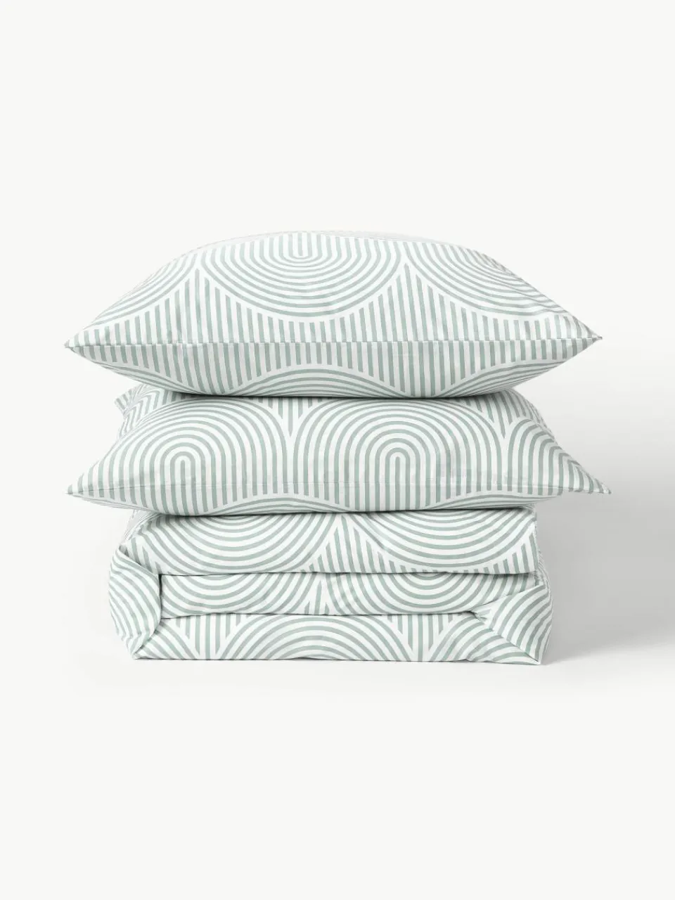 Westwing Collection Baumwoll-Bettdeckenbezug Arcs