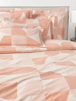 Westwing Collection Baumwoll-Bettdeckenbezug Elinor mit geometrischem Muster