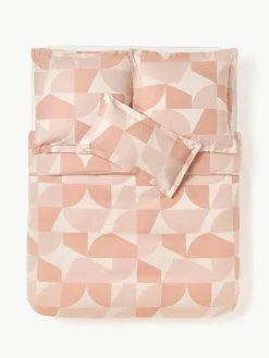 Westwing Collection Baumwoll-Bettdeckenbezug Elinor mit geometrischem Muster