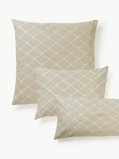 Westwing Collection Baumwoll-Kissenbezug Milano mit grafischem Muster