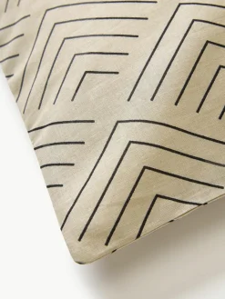 Westwing Collection Baumwoll-Kissenbezug Milano mit grafischem Muster