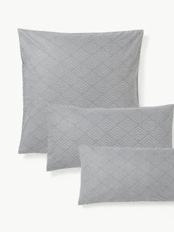 Westwing Collection Baumwoll-Kissenbezug Milano mit grafischem Muster