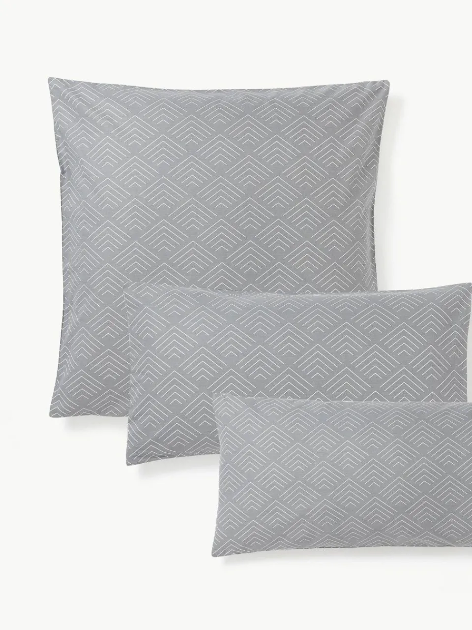 Westwing Collection Baumwoll-Kissenbezug Milano mit grafischem Muster