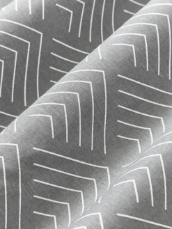 Westwing Collection Baumwoll-Kissenbezug Milano mit grafischem Muster