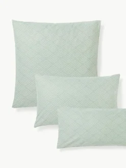 Westwing Collection Baumwoll-Kissenbezug Milano mit grafischem Muster