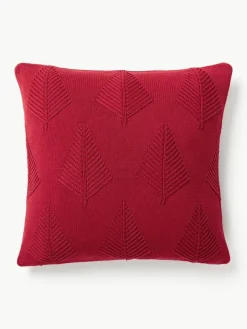 Westwing Collection Baumwoll-Kissenhülle Beryl mit winterlichem Motiv