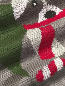 Westwing Collection Baumwoll-Kissenhülle Buddy mit winterlichem Motiv