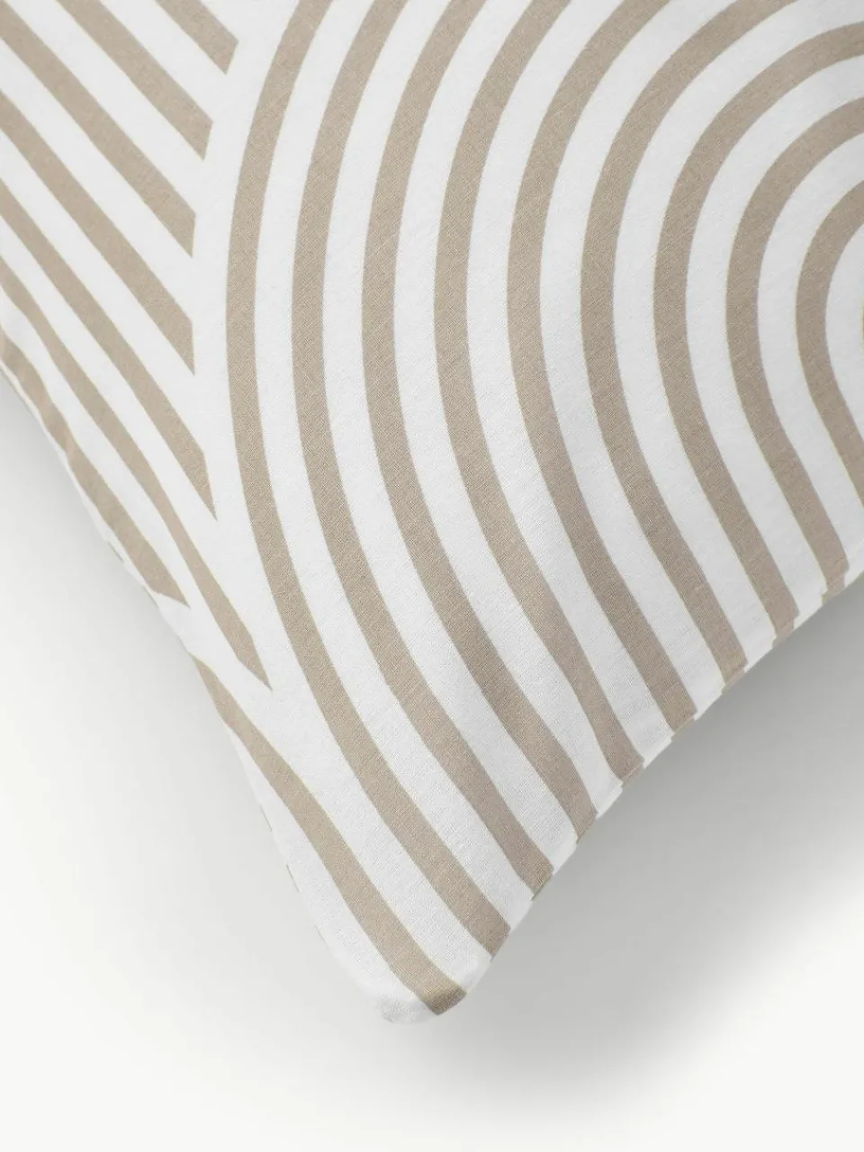 Westwing Collection Baumwoll-Kopfkissenbezug Arcs