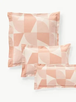 Westwing Collection Baumwoll-Kopfkissenbezug Elinor mit geometrischem Muster