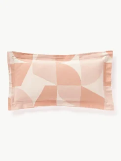 Westwing Collection Baumwoll-Kopfkissenbezug Elinor mit geometrischem Muster