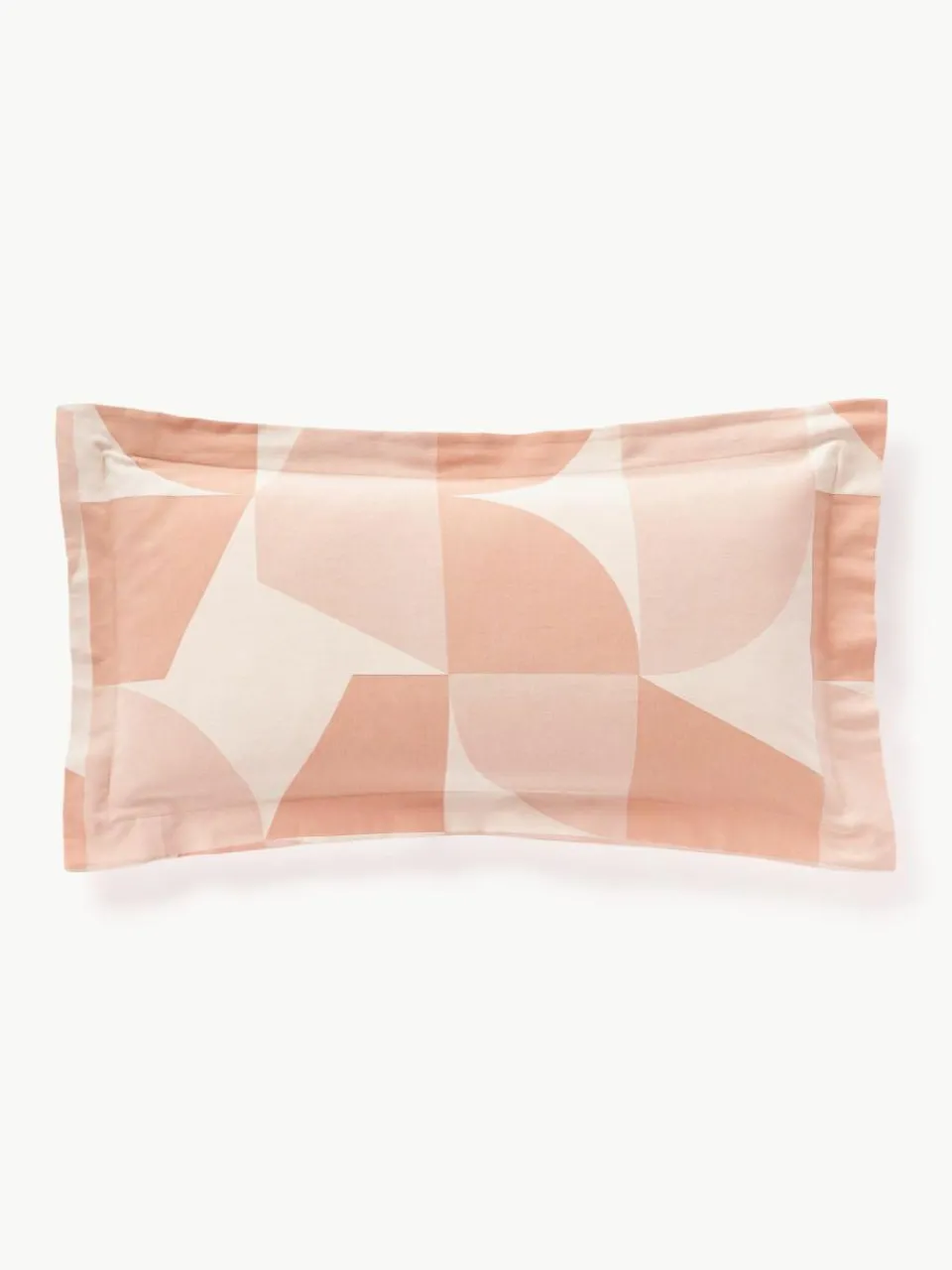 Westwing Collection Baumwoll-Kopfkissenbezug Elinor mit geometrischem Muster