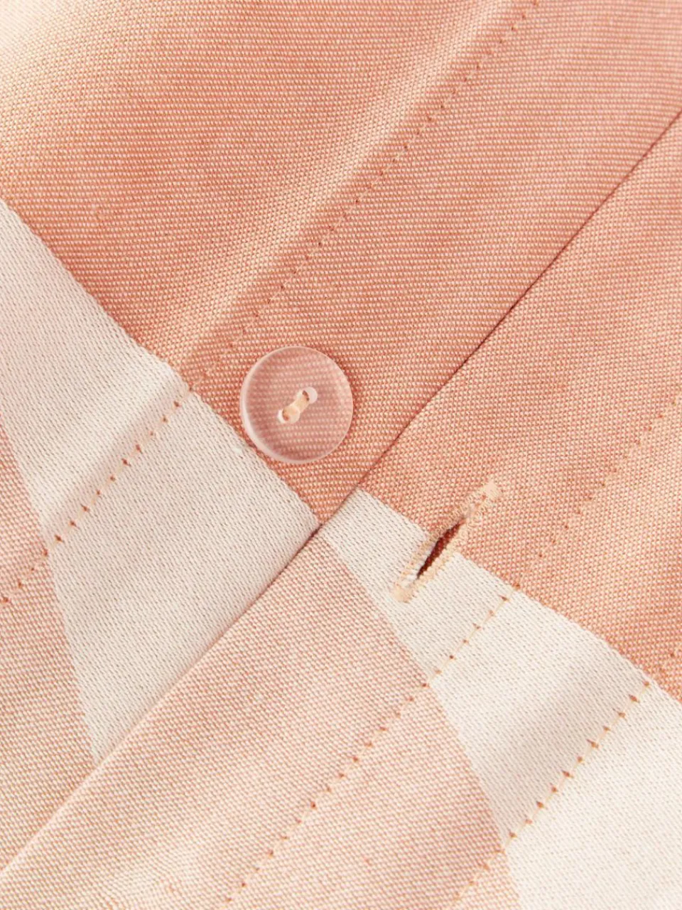 Westwing Collection Baumwoll-Kopfkissenbezug Elinor mit geometrischem Muster
