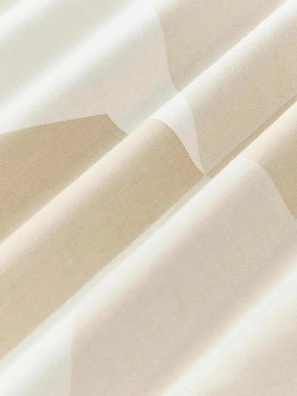 Westwing Collection Baumwoll-Kopfkissenbezug Elinor mit geometrischem Muster und Stehsaum