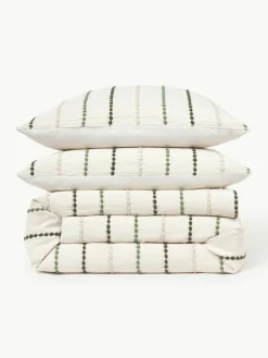 Westwing Collection Baumwollperkal-Bettdeckenbezug Arabella