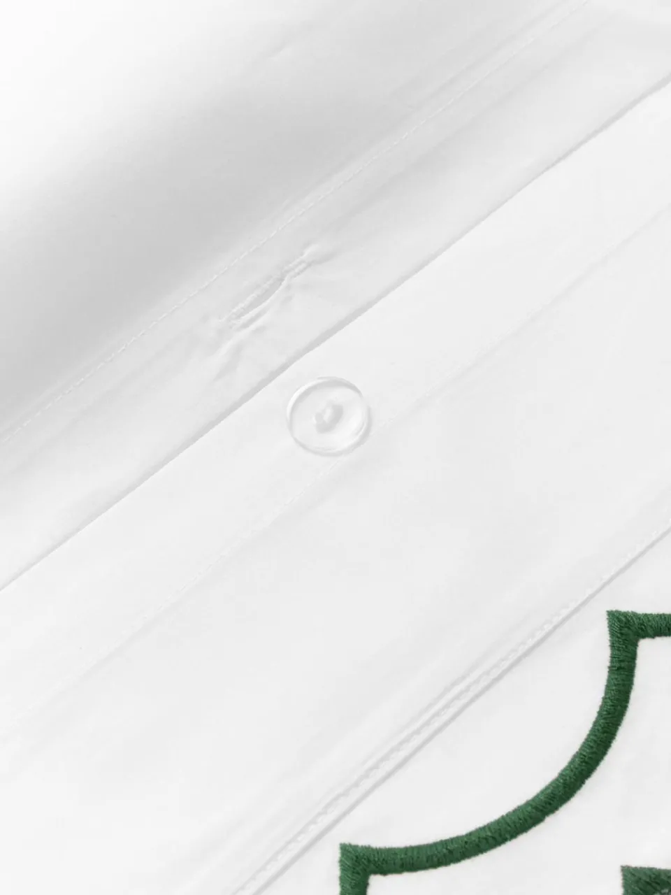 Westwing Collection Baumwollperkal-Kopfkissenbezug Atina mit gewelltem Stehsaum