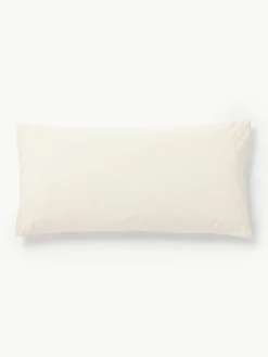 Westwing Collection Baumwollperkal-Kopfkissenbezug Lolly mit weihnachtlicher Bestickung