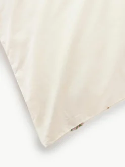 Westwing Collection Baumwollperkal-Kopfkissenbezug Lolly mit weihnachtlicher Bestickung