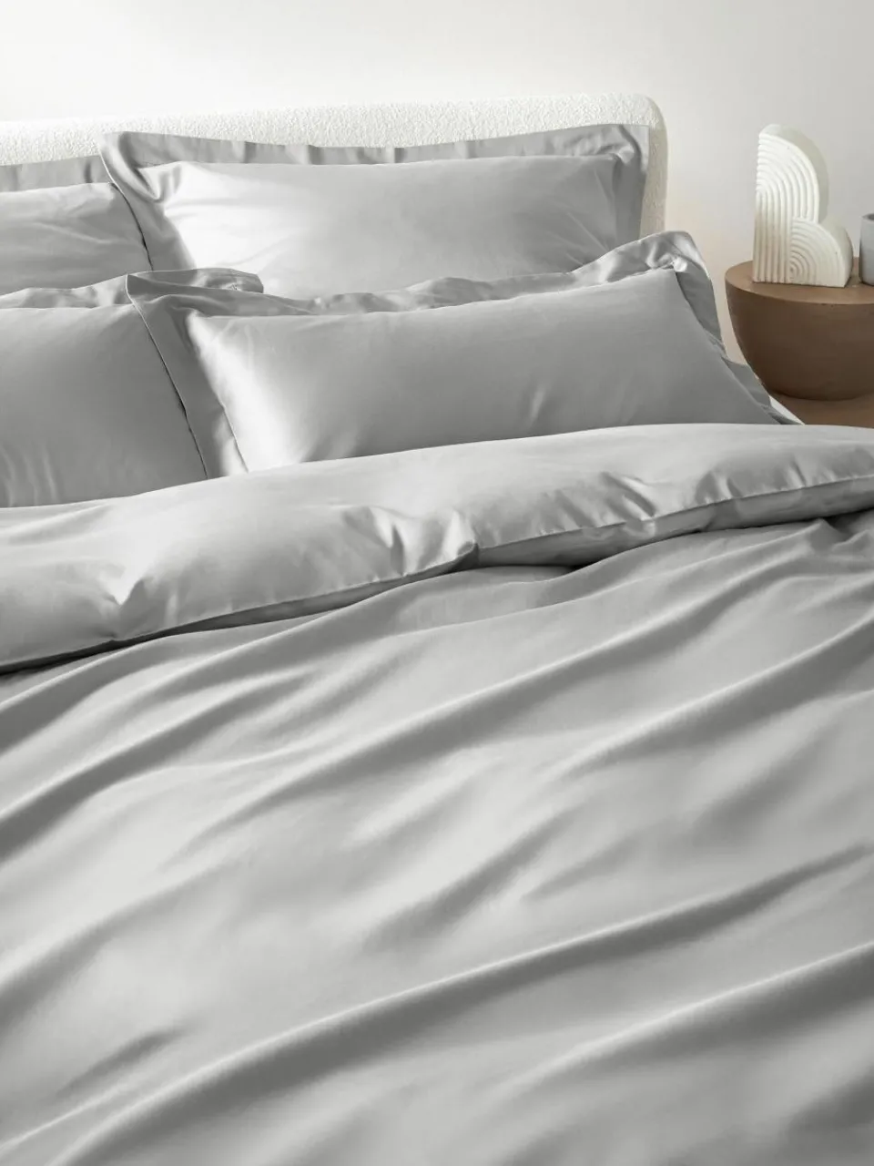 Westwing Collection Baumwollsatin-Bettdeckenbezug Premium