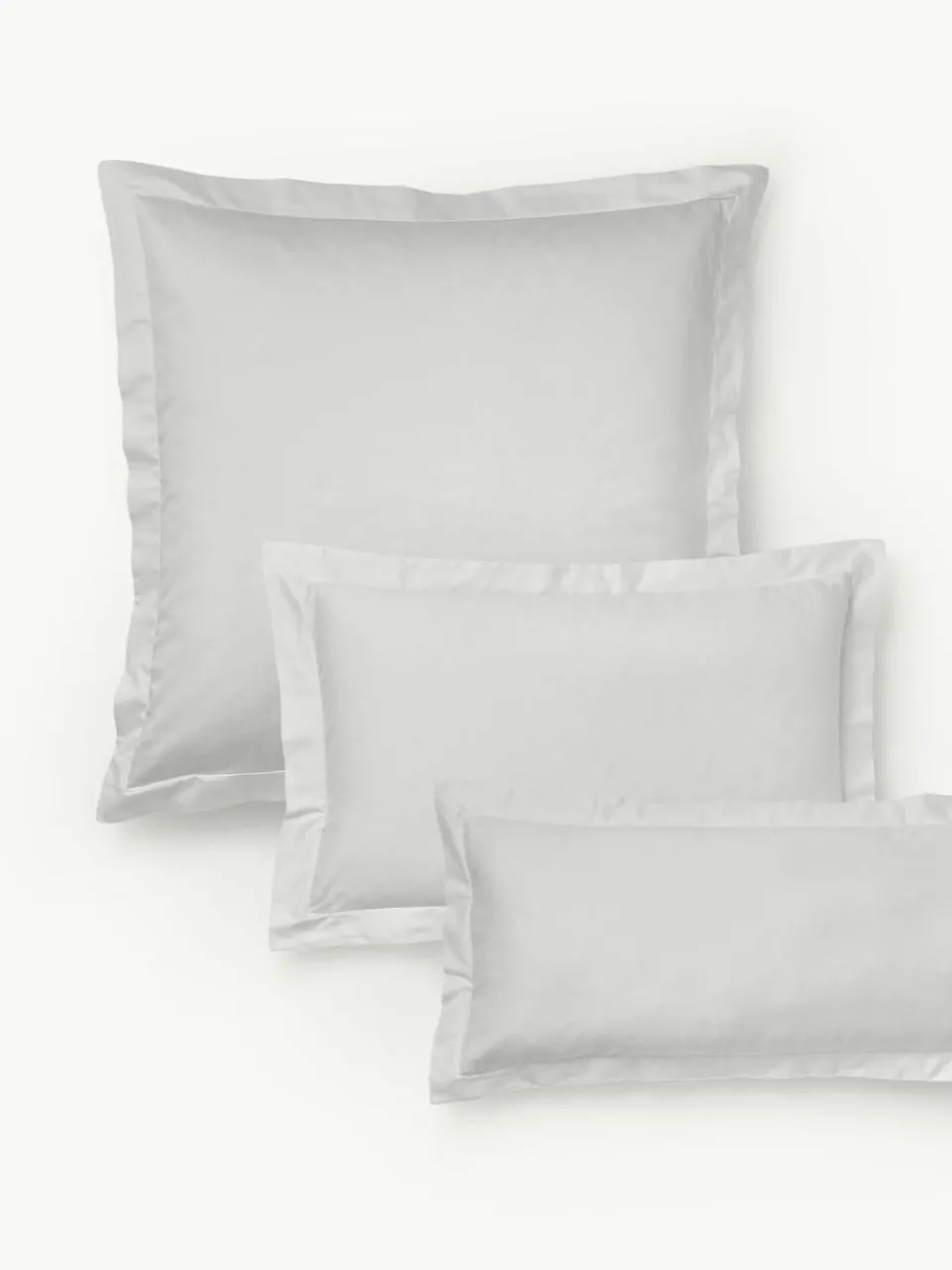 Westwing Collection Baumwollsatin-Kopfkissenbezug Premium