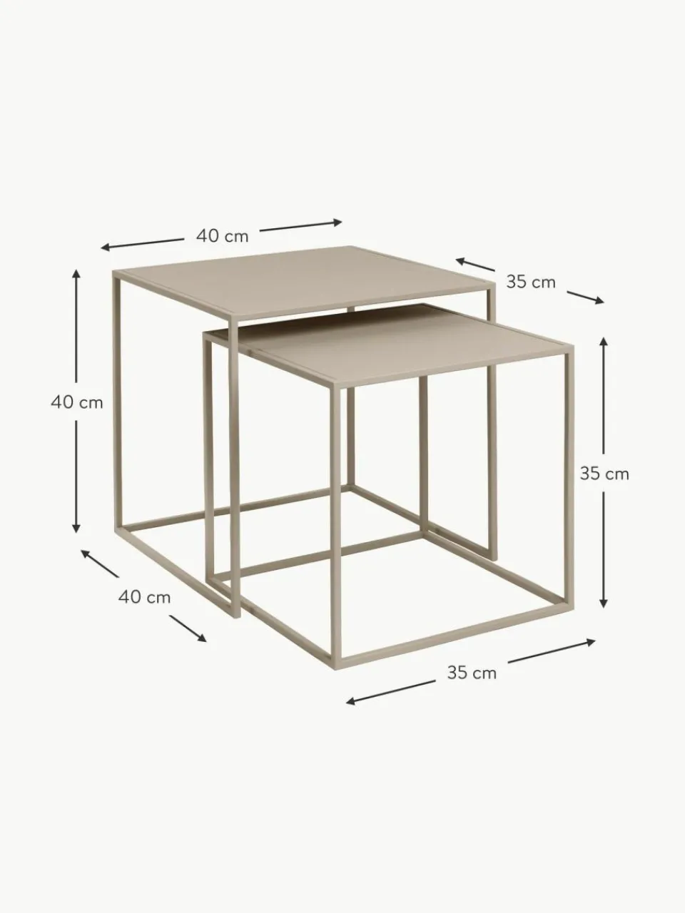 Blomus Beistelltische Fera, 2er-Set