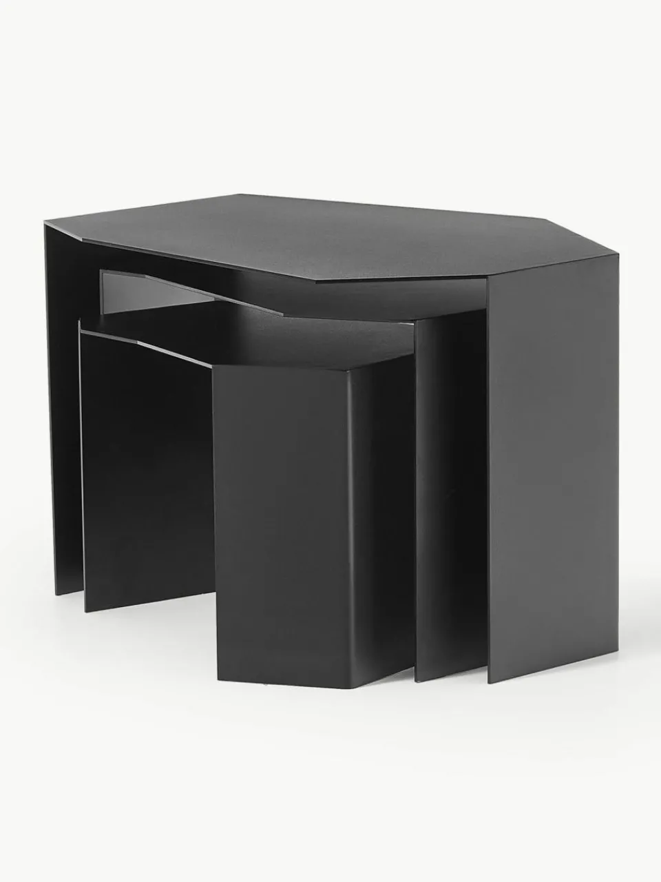 ferm LIVING Beistelltische Shard in organischer Form, 3er-Set
