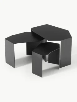 ferm LIVING Beistelltische Shard in organischer Form, 3er-Set