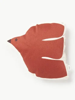Kinder ferm LIVING Kids Besticktes Kissen Swif Bird aus Bio-Baumwolle