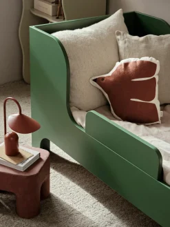 Kinder ferm LIVING Kids Besticktes Kissen Swif Bird aus Bio-Baumwolle