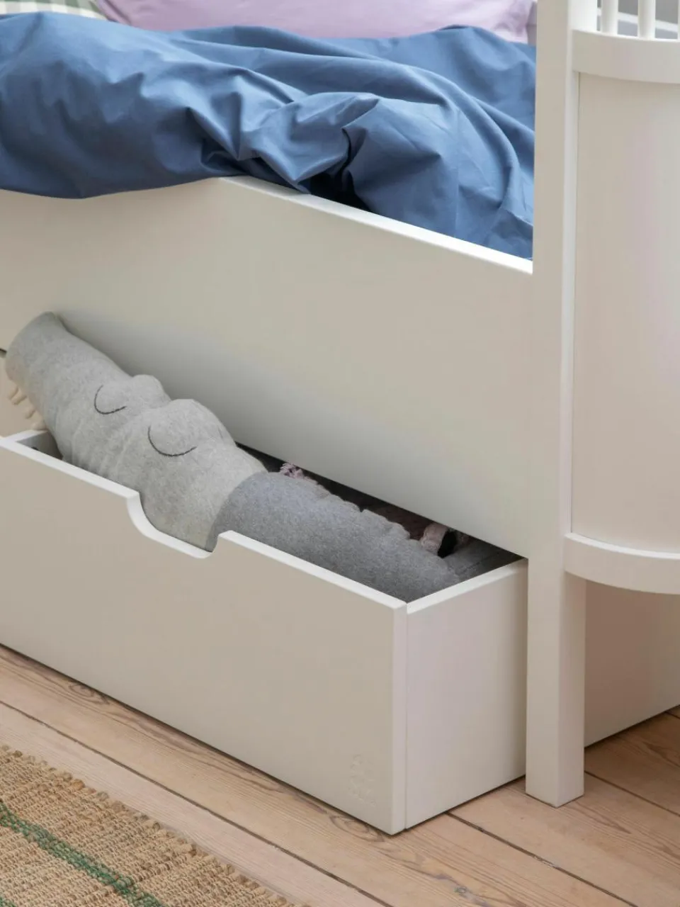 Kinder Sebra Bettschublade Baby & Junior mit Rollen
