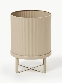 ferm LIVING Blumentopf Bau mit geriffelter Oberfläche, H 38 cm