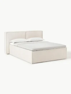 Westwing Collection Bouclé-Boxspringbett Lennon