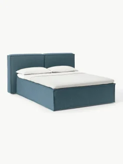 Westwing Collection Bouclé-Boxspringbett Lennon