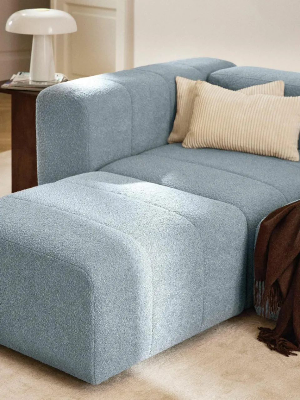 Westwing Collection Bouclé-Eckmodul Lena