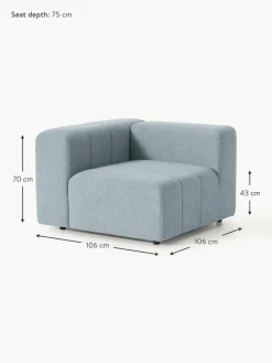 Westwing Collection Bouclé-Eckmodul Lena
