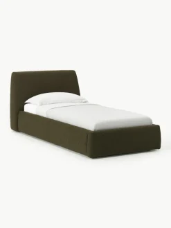 Westwing Collection Bouclé-Einzelbett Cloud