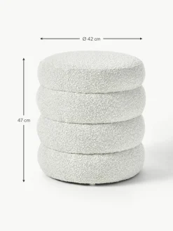 Westwing Collection Bouclé-Hocker Alto